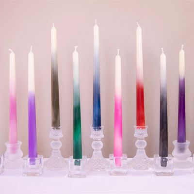 Macaron Gradient Taper Candles