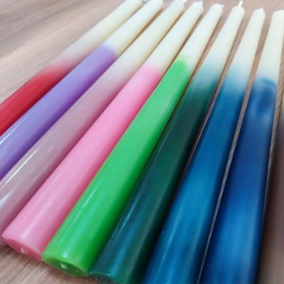 Macaron Gradient Taper Candles