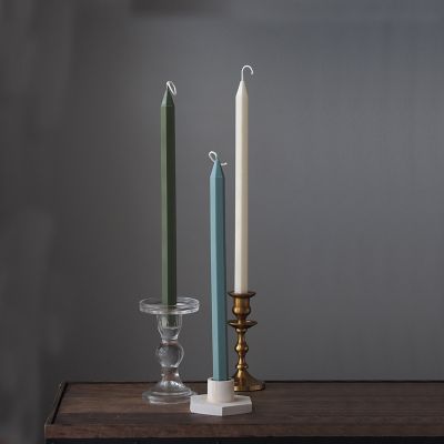 Color Hexagon Taper Candle