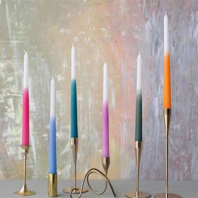 Handmade Dip-Dyed Taper Candles