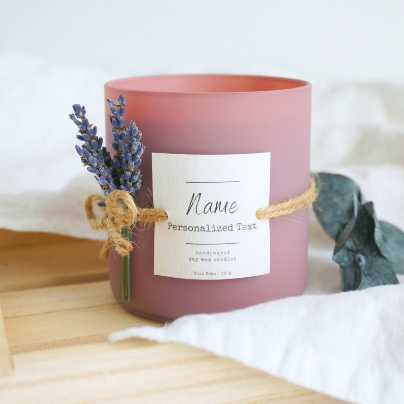 Personalized Text Scented Candle 300g