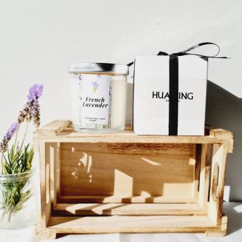 French Lavender Scented Candle Gift Set 200g