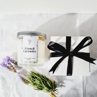 French Lavender Scented Candle Gift Set 200g