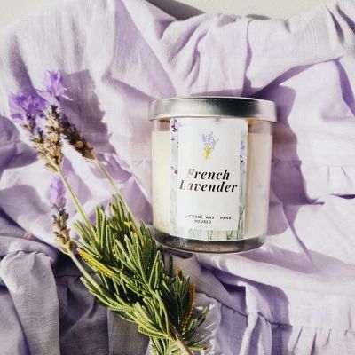 French Lavender Scented Candle Gift Set 200g