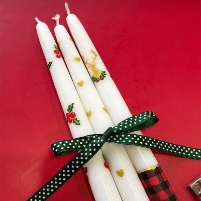 Christmas Theme Taper Candle