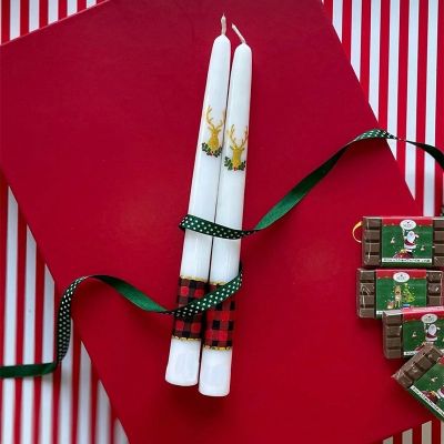 Christmas Theme Taper Candle