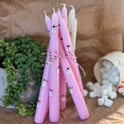 Christmas Dinner Table Taper Candles
