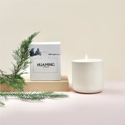 Wood Ceramic Scented Candle 320g