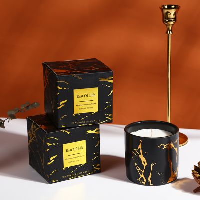 Black Marble Scented Candles 180g