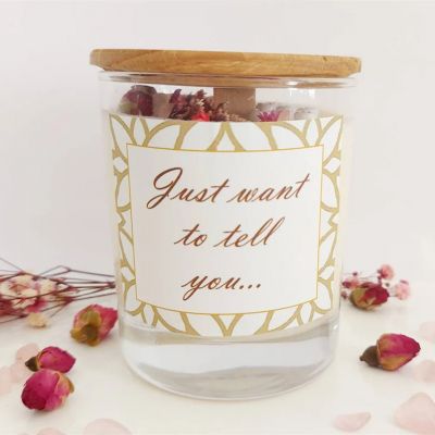 Hidden Message Crystal Scented Candle 160g