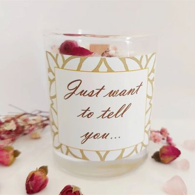 Hidden Message Crystal Scented Candle 160g