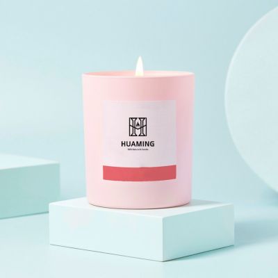 Luxury Pink Scented Candle 220g