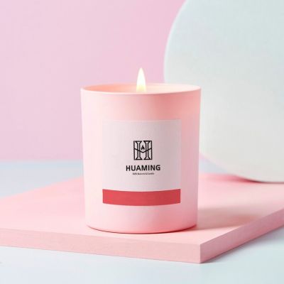 Luxury Pink Scented Candle 220g