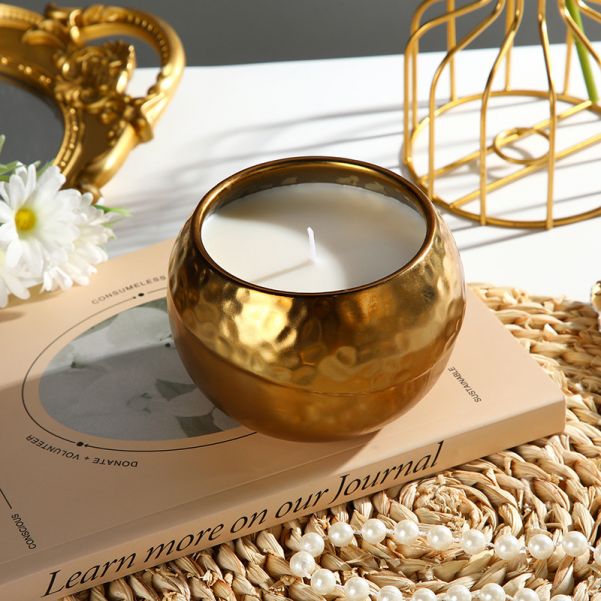 Premium Ceramic Gold Scented Candles 150g