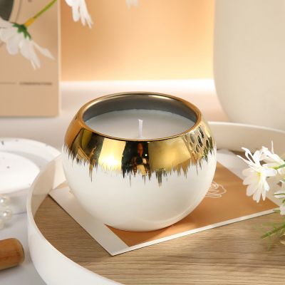 Premium Ceramic Gold Scented Candles 150g