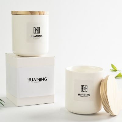 White Ceramic Fragrance Candles 180g