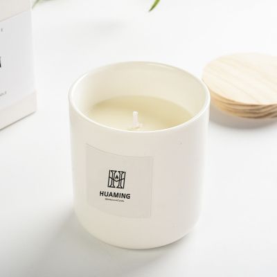 White Ceramic Fragrance Candles 180g