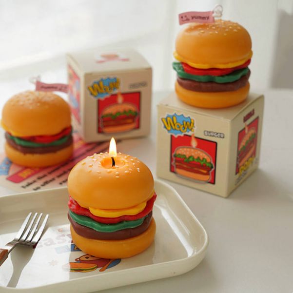 Hamburger Food Scented Candles 160g