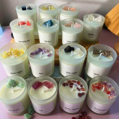 Crystal Stones Scented Candles 150g