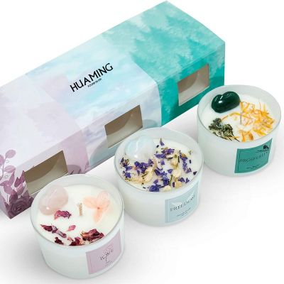 Scented Candles with Crystal Inside 100g