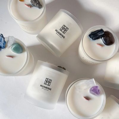 Gemstone Glass Scented Candle 200g