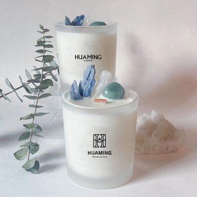 Gemstone Glass Scented Candle 200g