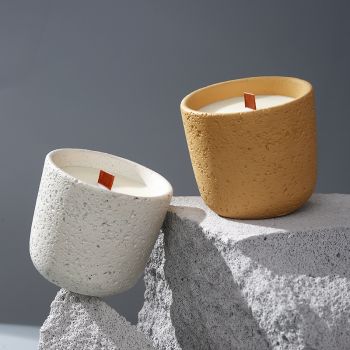 Wooden Concrete Scented Candle 220g