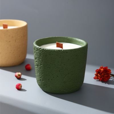 Wooden Concrete Scented Candle 220g
