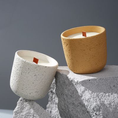 Wooden Concrete Scented Candle 220g