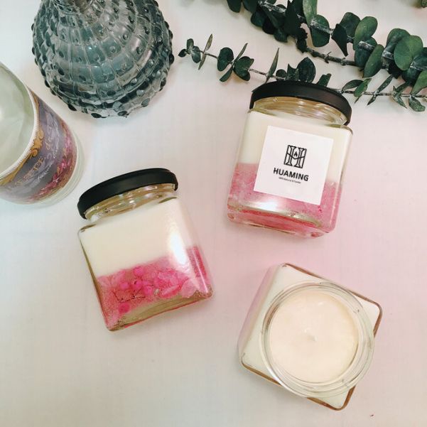 Pink Spring Scented Candles 100g