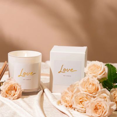 Large Love Soy Scented Candle 300g