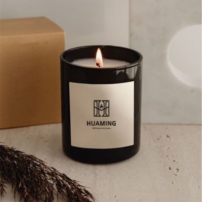 Matte Scrub Black Scented Candles 255g