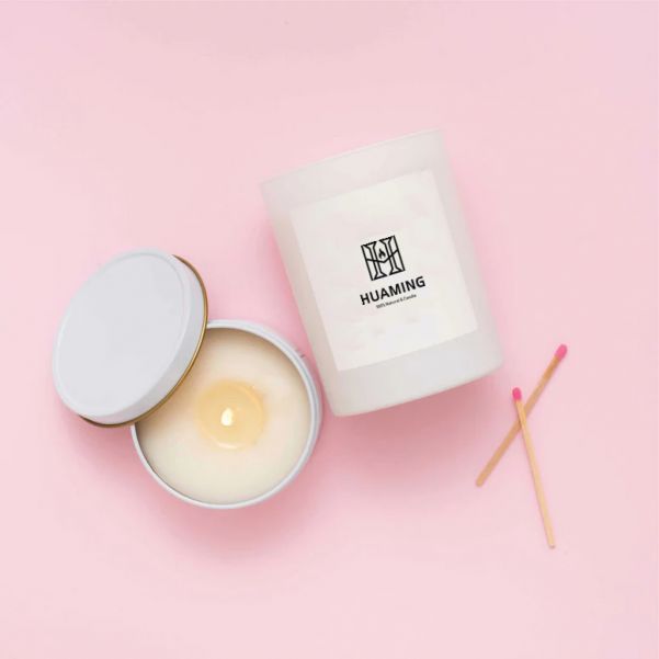 Pure White Simple Scented Candle 300g