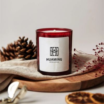 Pine and Caramel Scented Candle 180g