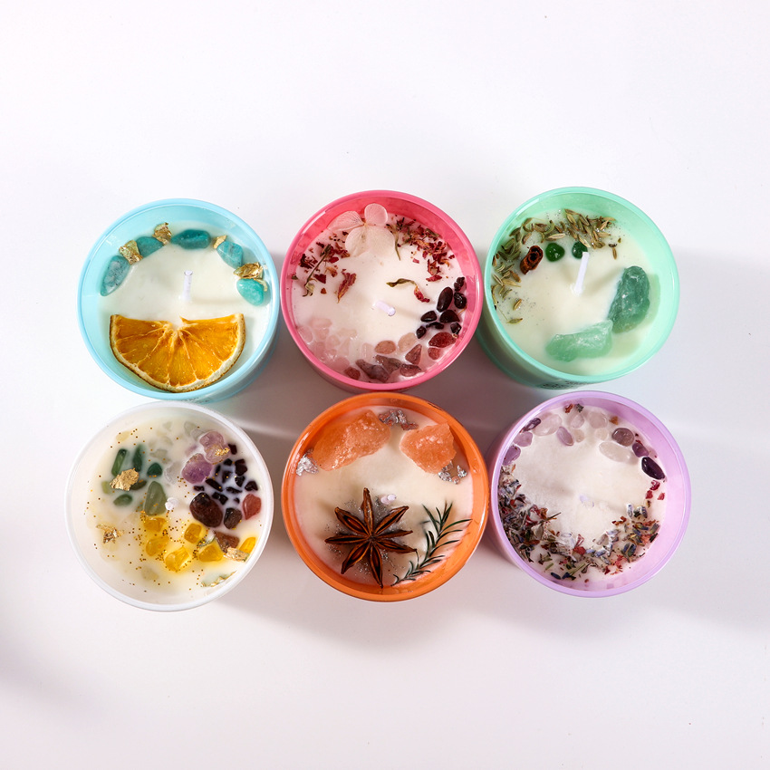 Scented Candle with Flowers 200g