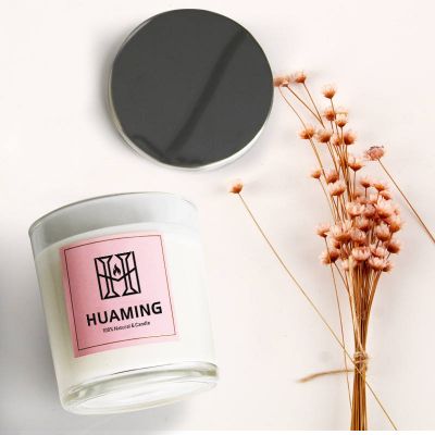 40 Hours Burn Decoration Vanilla Natural Soy Wax Scented Jar Candle with Metal Lid