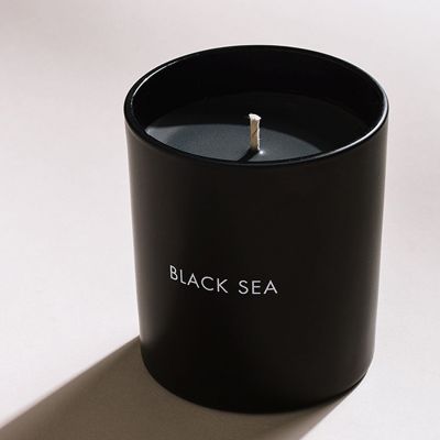 Black Ceramic Cup Aromatherapy Soy Wax Scented Candles Gift Set
