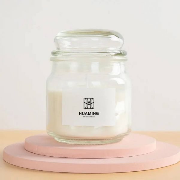 Small Scented Candle Jars With Lid Glass