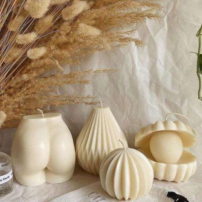 soy wax handmade scented shape art candle