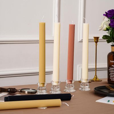 Long Stick Colorful Pillar Candle Table Candle