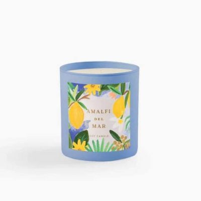 Floral Cement Jars Aromatherapy Soy Wax Candles