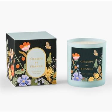Floral Cement Jars Aromatherapy Soy Wax Candles