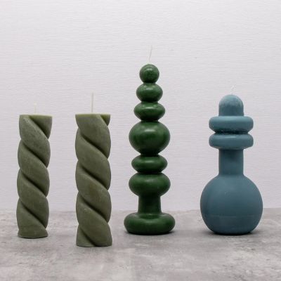 Decorative Wax Candles in Modern Designs