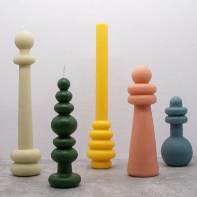 Decorative Wax Candles in Modern Designs