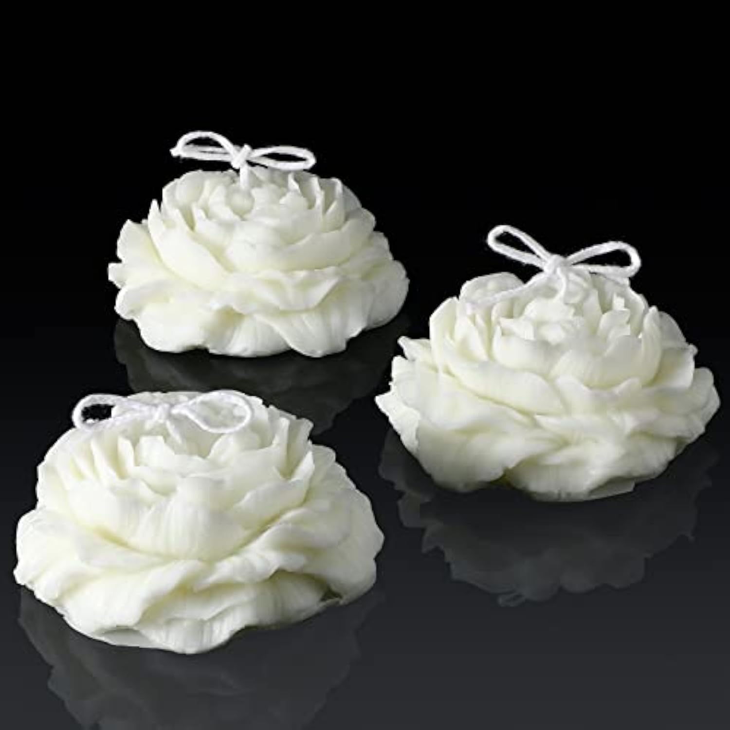 Realistic Floral Peony Flower Shaped Decorative Soy Wax Candle