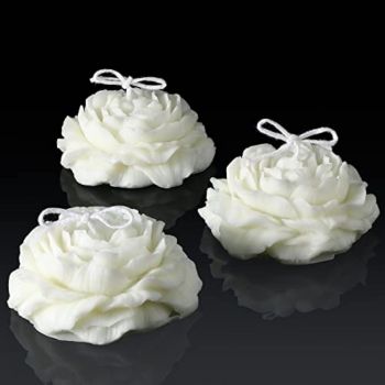 Realistic Floral Peony Flower Shaped Decorative Soy Wax Candle