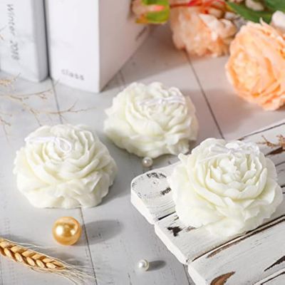Realistic Floral Peony Flower Shaped Decorative Soy Wax Candle