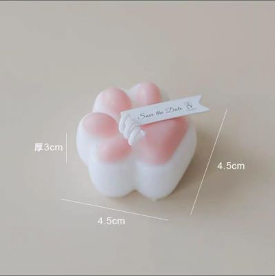 Cute Pet Footprints Romantic Dog Paw Print Aromatherapy Candle Gift