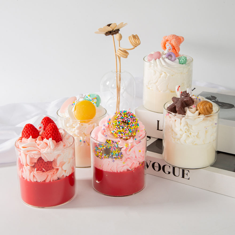 Natural Sweet Cupcake Dessert Inspired Soy Wax Scented Candle