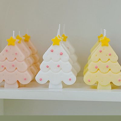 8×9cm Creative Christmas Tree Scented Gift Aromatherapy Candle